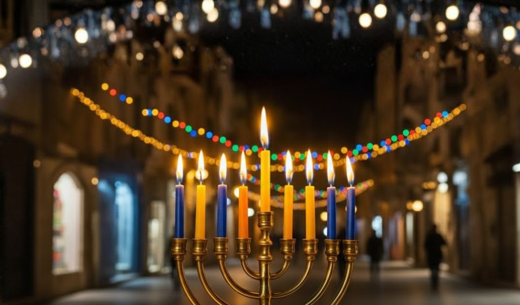 חבילת לינה+סיור חנוכיות בירושלים